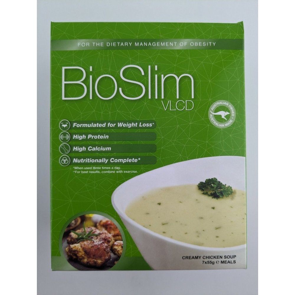 2 x BioSlim VLCD Creamy Chicken Soup 7 Pack 55g NEW Exp 2/24 - Picture 3 of 7